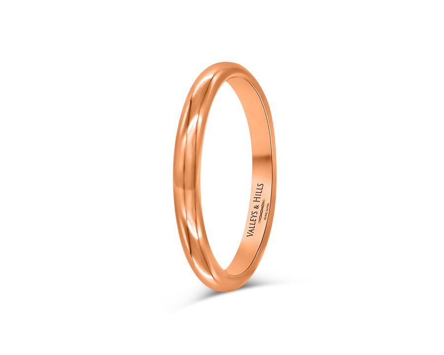 Rose Gold Rounded Band