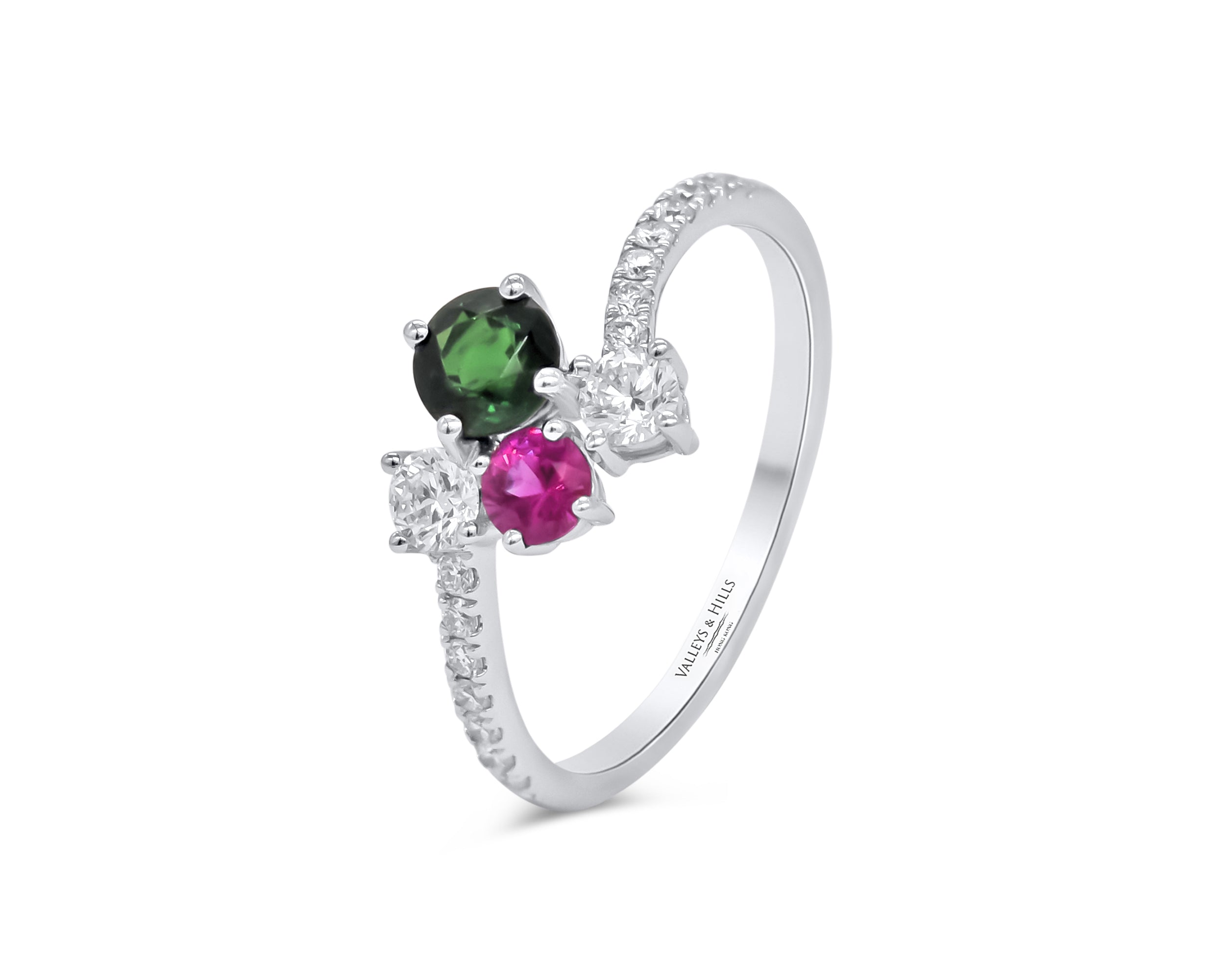 Sapphire and Diamond Ring – Valleys & Hills
