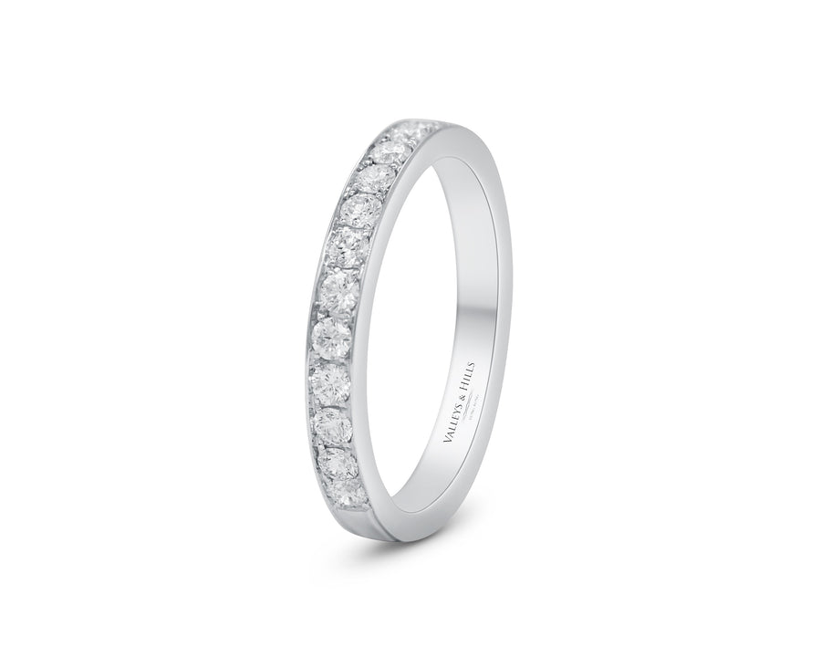 Half-Band Diamonds Ring