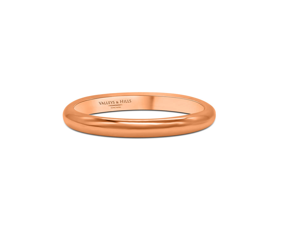Rose Gold Rounded Band