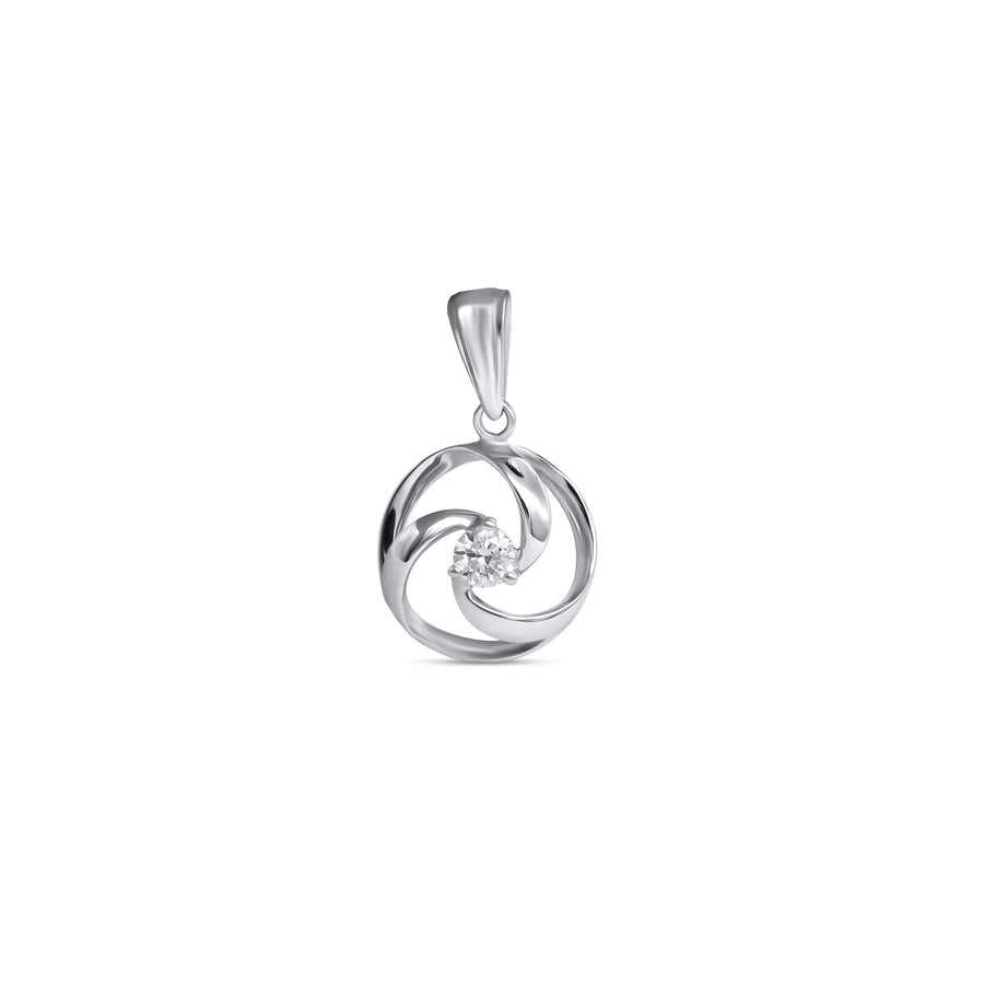 Swirl Diamond Pendant