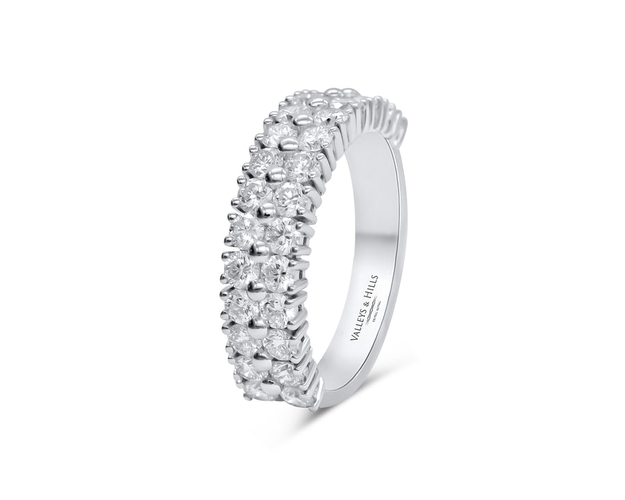 Double Row Diamond Ring