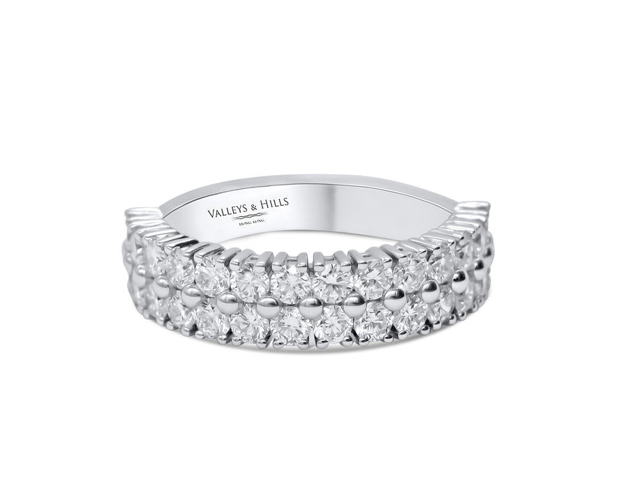 Double Row Diamond Ring