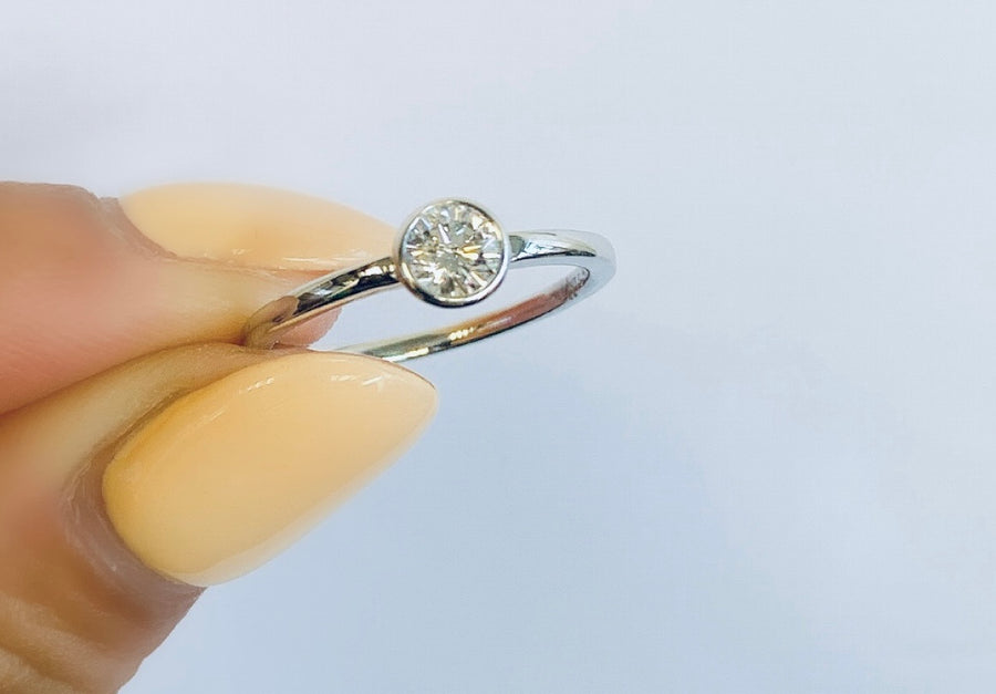 Bezel Diamond Ring