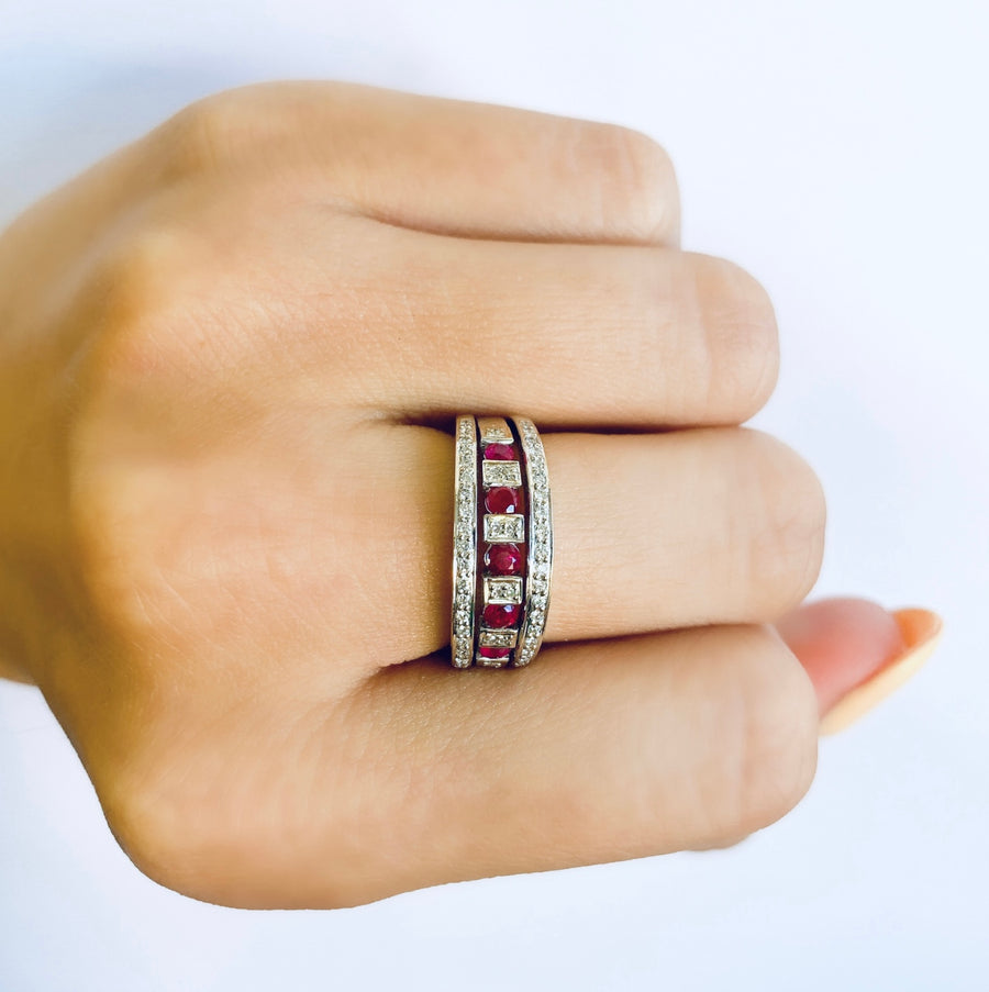 Victorian Ruby Diamond Ring