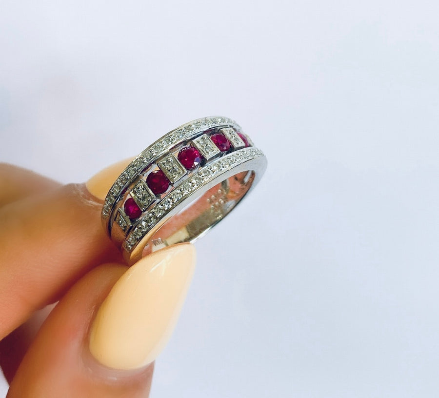 Victorian Ruby Diamond Ring
